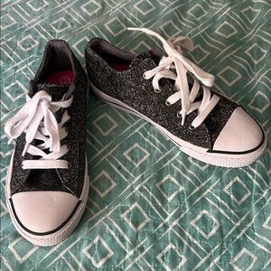 Sparkly Black Kids Sneakers
